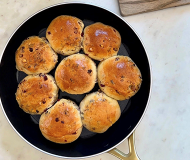 Fryin' Pan Bread Scones with Cranberries