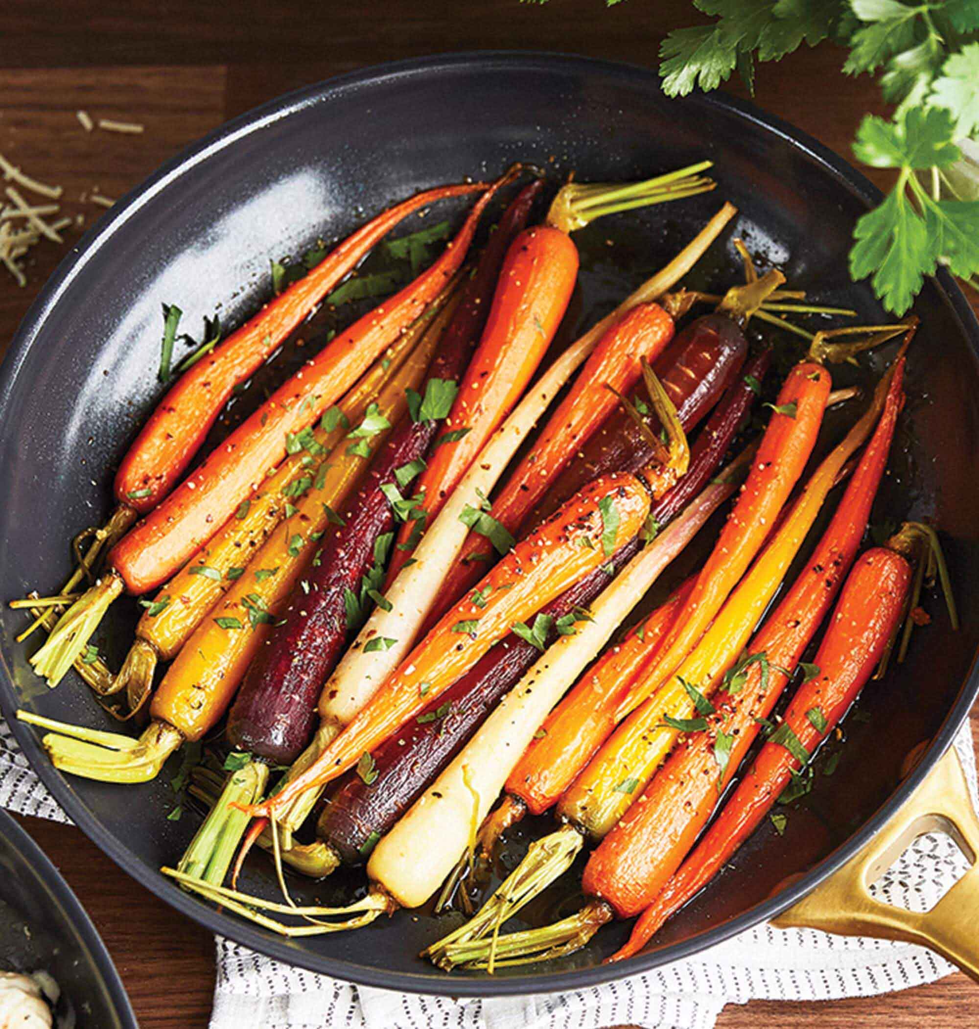 Tri-Color Honey-Glazed Carrots