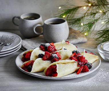 Easy Crêpes with Berry Compote