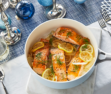 Pan-Seared Salmon with Sautéed Fennel