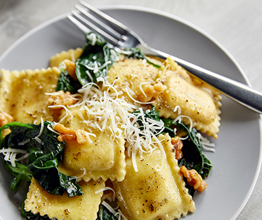 Autumn Ravioli with Sage Butter Sauce