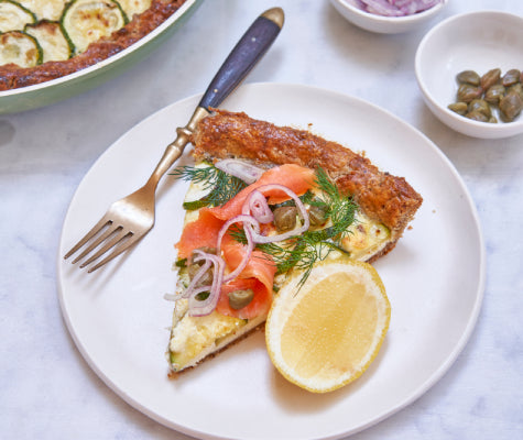 Everything Bagel-Inspired Summer Squash Tart