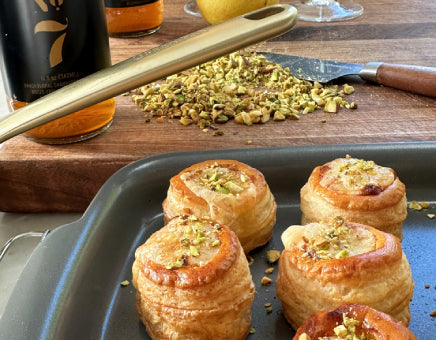 Brie and Pear Vol-au-Vent Appetizers