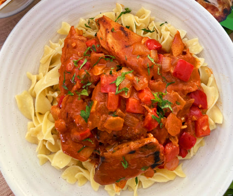 Vegan Chicken Paprikash