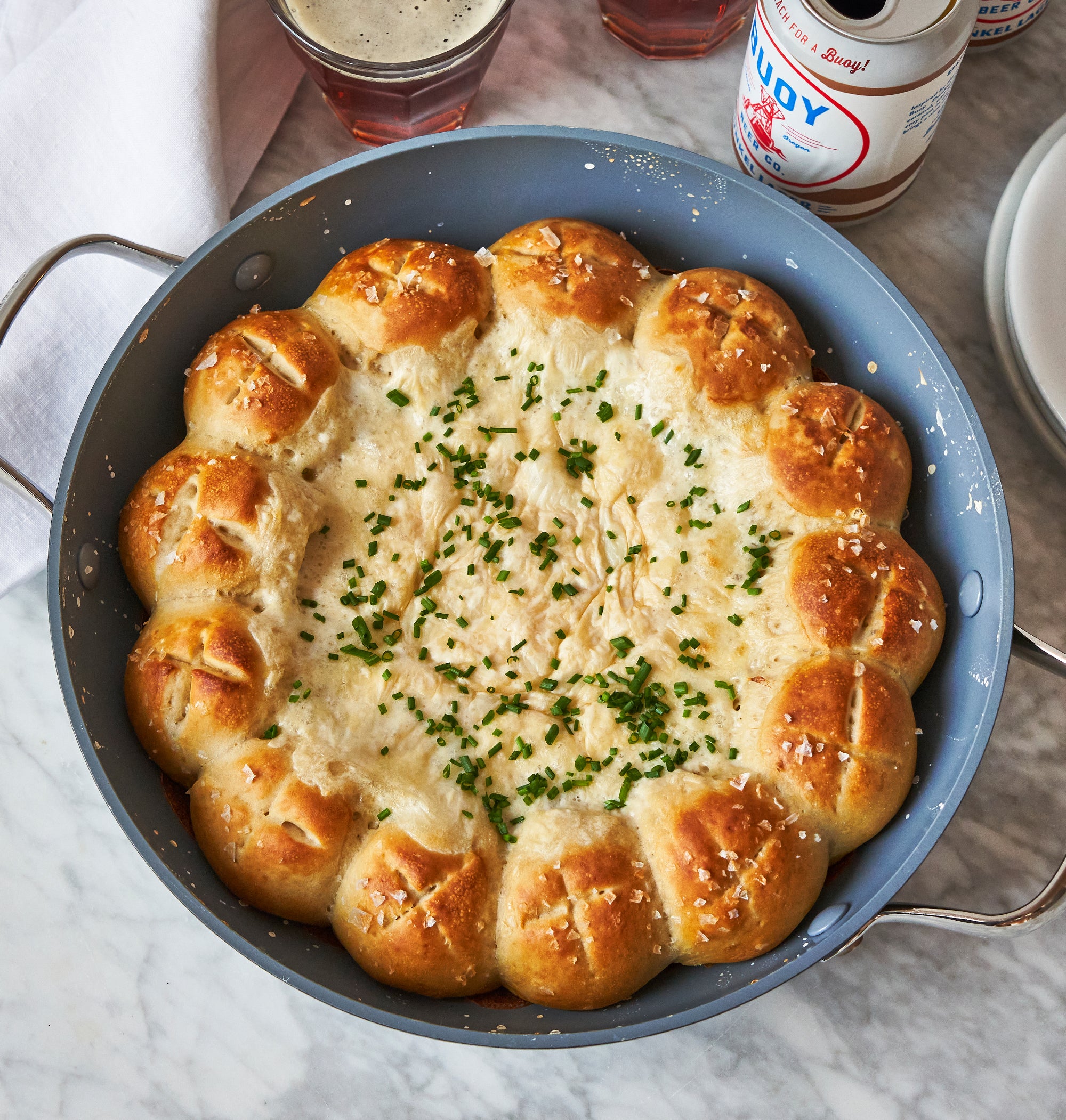 Pretzel Bites with Cheese Dip