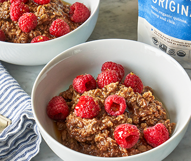 Chocolate Raspberry Oatmeal