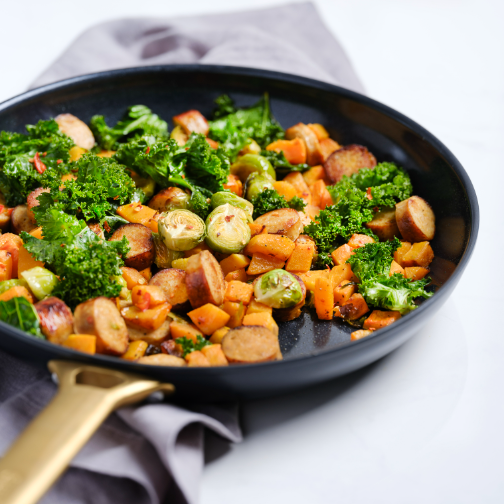 Winter Vegetable Skillet with Sausage