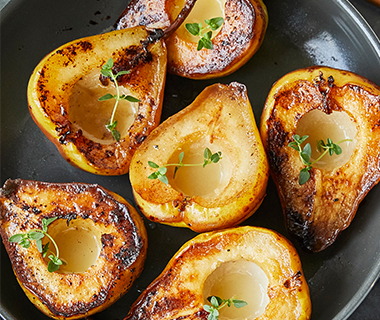 Honey-Glazed Balsamic Pears 