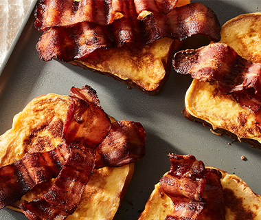 Vanilla Bean Bourbon French Toast with Bacon