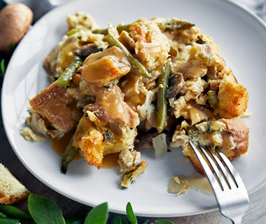 Sourdough and Fresh Herb Chicken Casserole