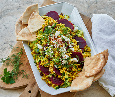 Turmeric Pearl Couscous Salad