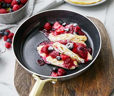 Crepes with Berry Compote