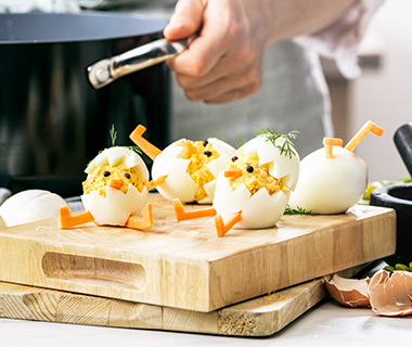 Easter Chick Deviled Eggs