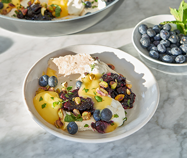 Lemon Blueberry Frypan Eton Mess