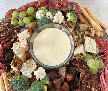 Fondue and Charcuterie Board