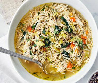 Lemon Chicken Orzo Soup