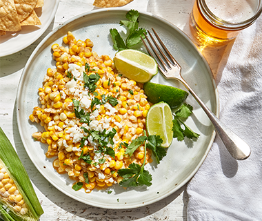 Mexican Street Corn in a Skillet