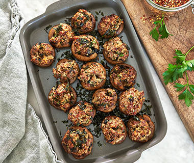 Sausage Stuffed Mushrooms