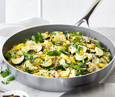 Summer Squash and Basil Pasta