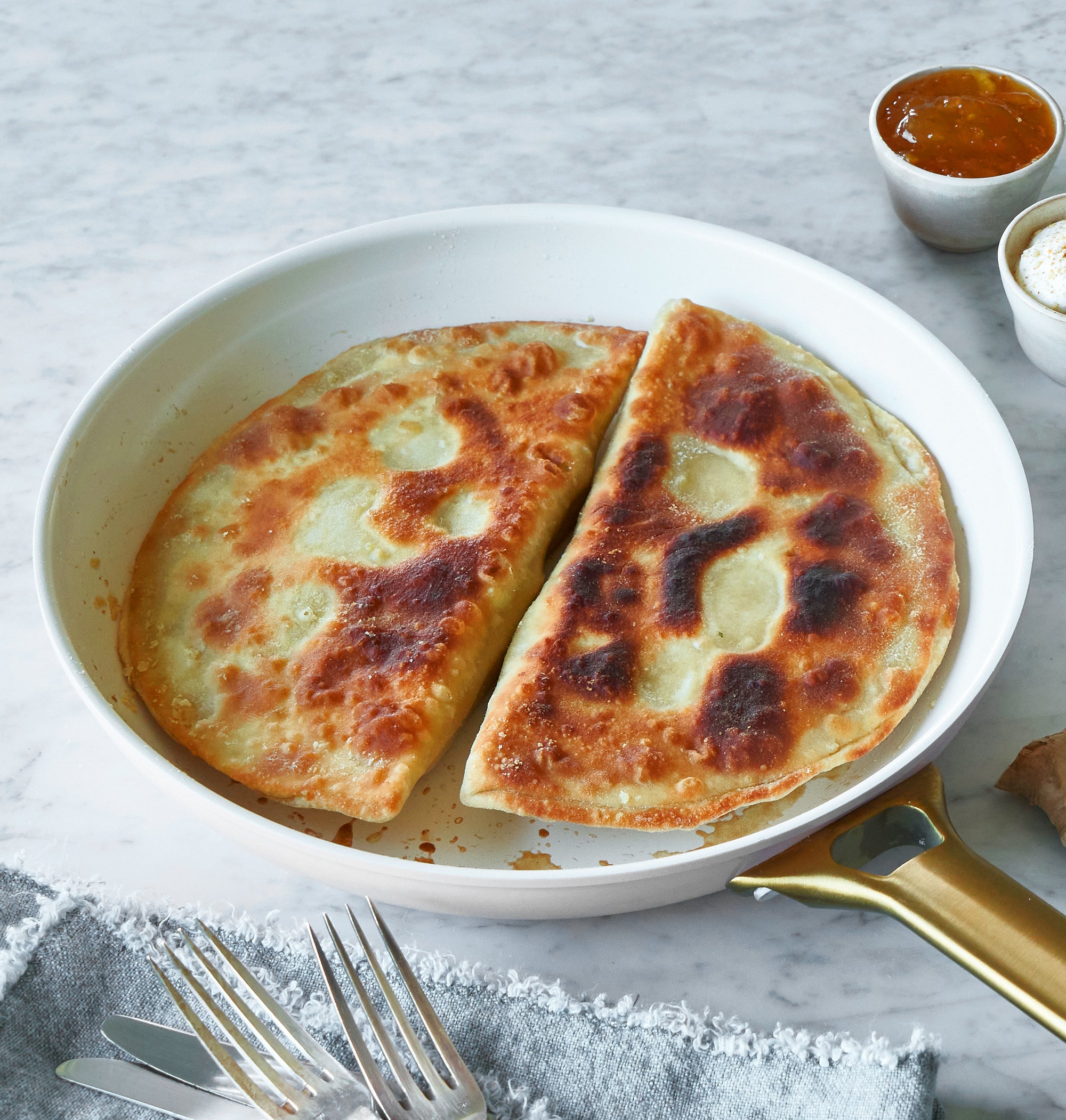 Sweet Potato Stuffed Flatbread