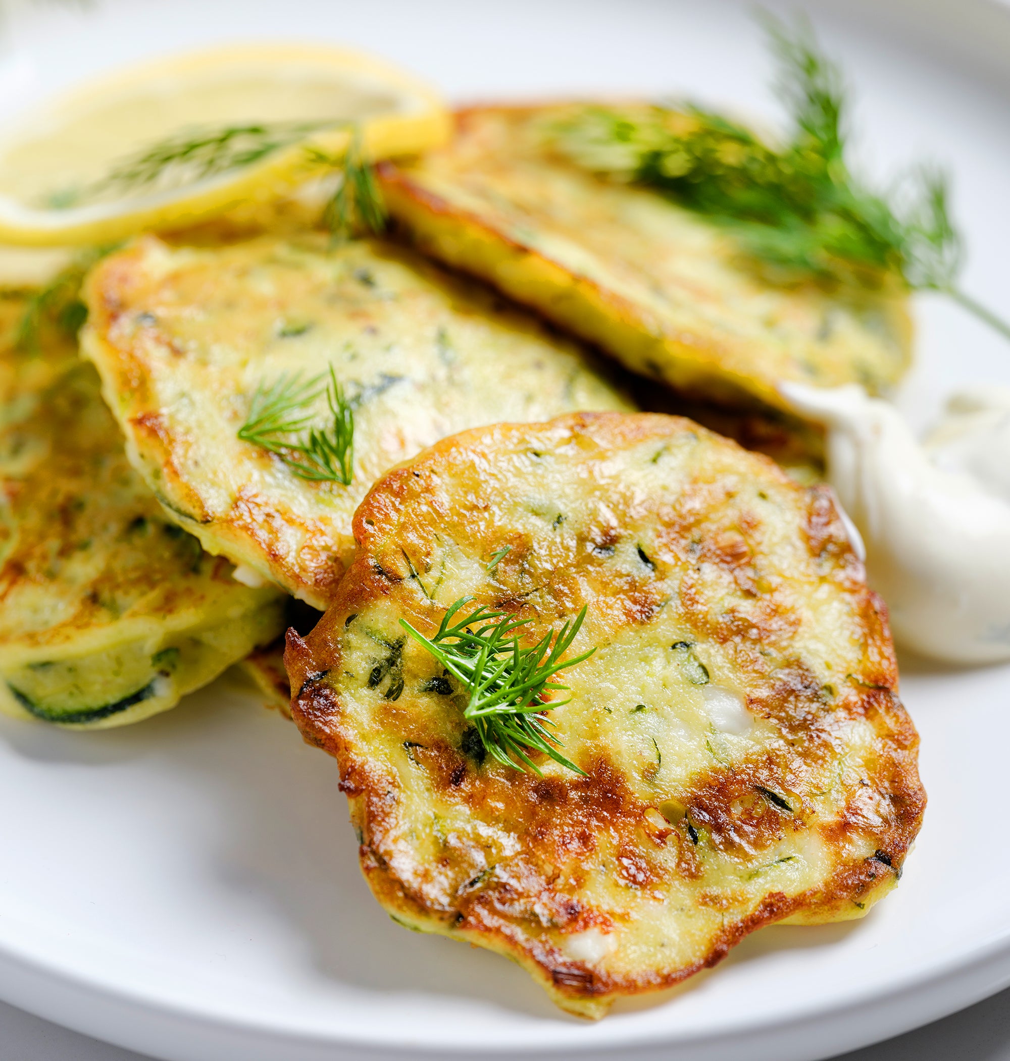 Zucchini Fritters with Feta and Dill