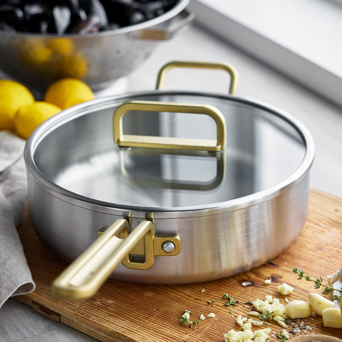 Stanley Tucci™ Stainless Steel 4-Quart Sauté Pan with Lid