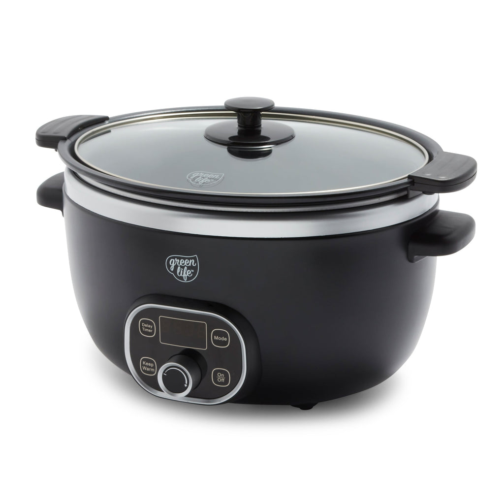 GreenLife Healthy Duo Slow Cooker, Black