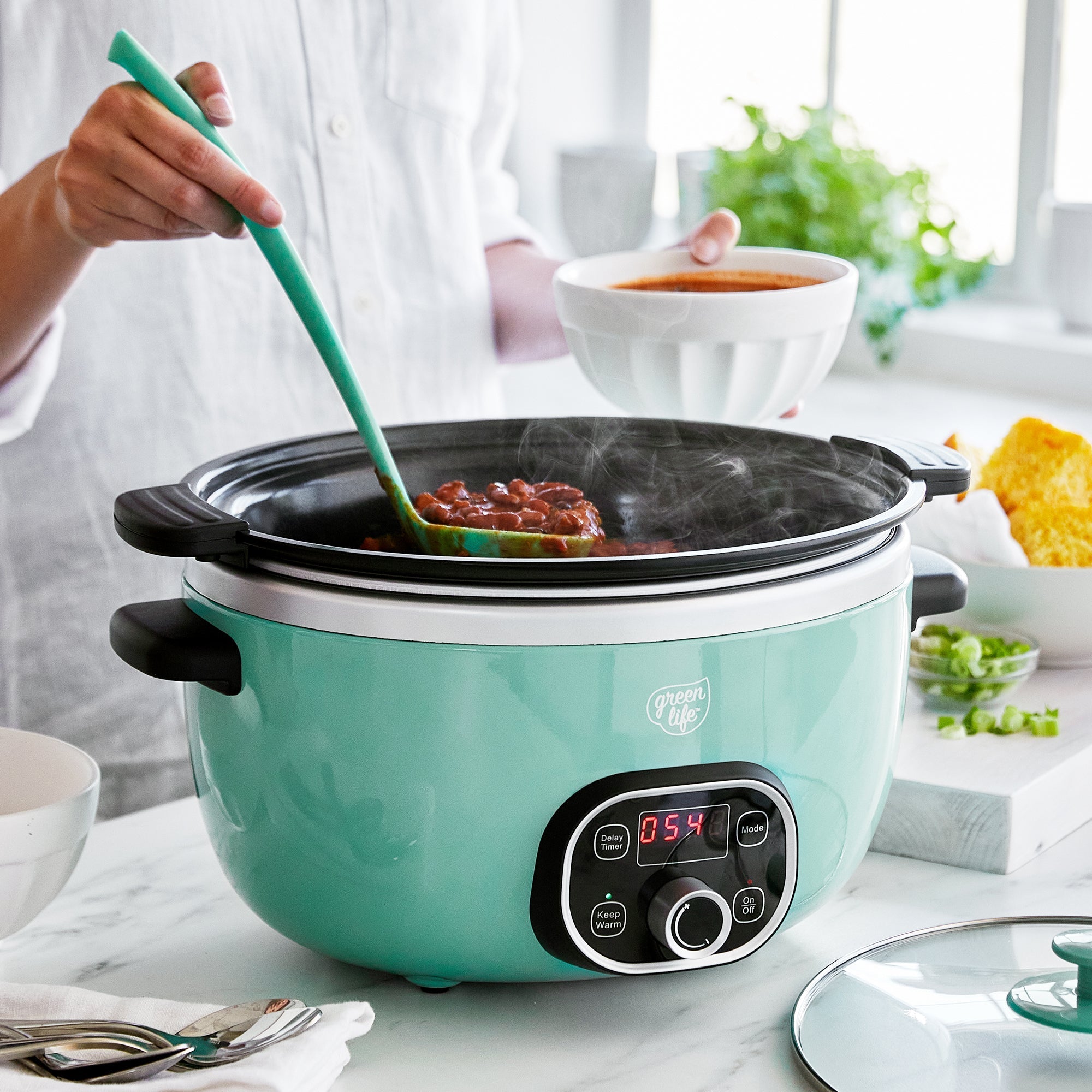 GreenLife Electric Ice Cream Maker - Turquoise (Blue)