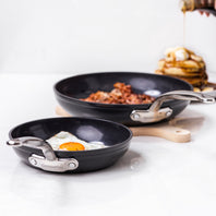 Barcelona Ceramic Nonstick 10" and 12" Frypan Set