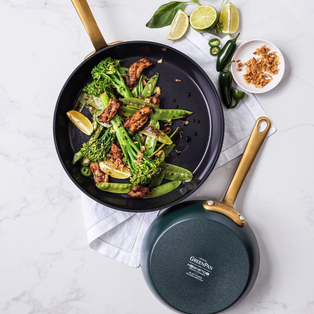 Craft Ceramic Nonstick 8" and 11" Frypan Set | Forest Green