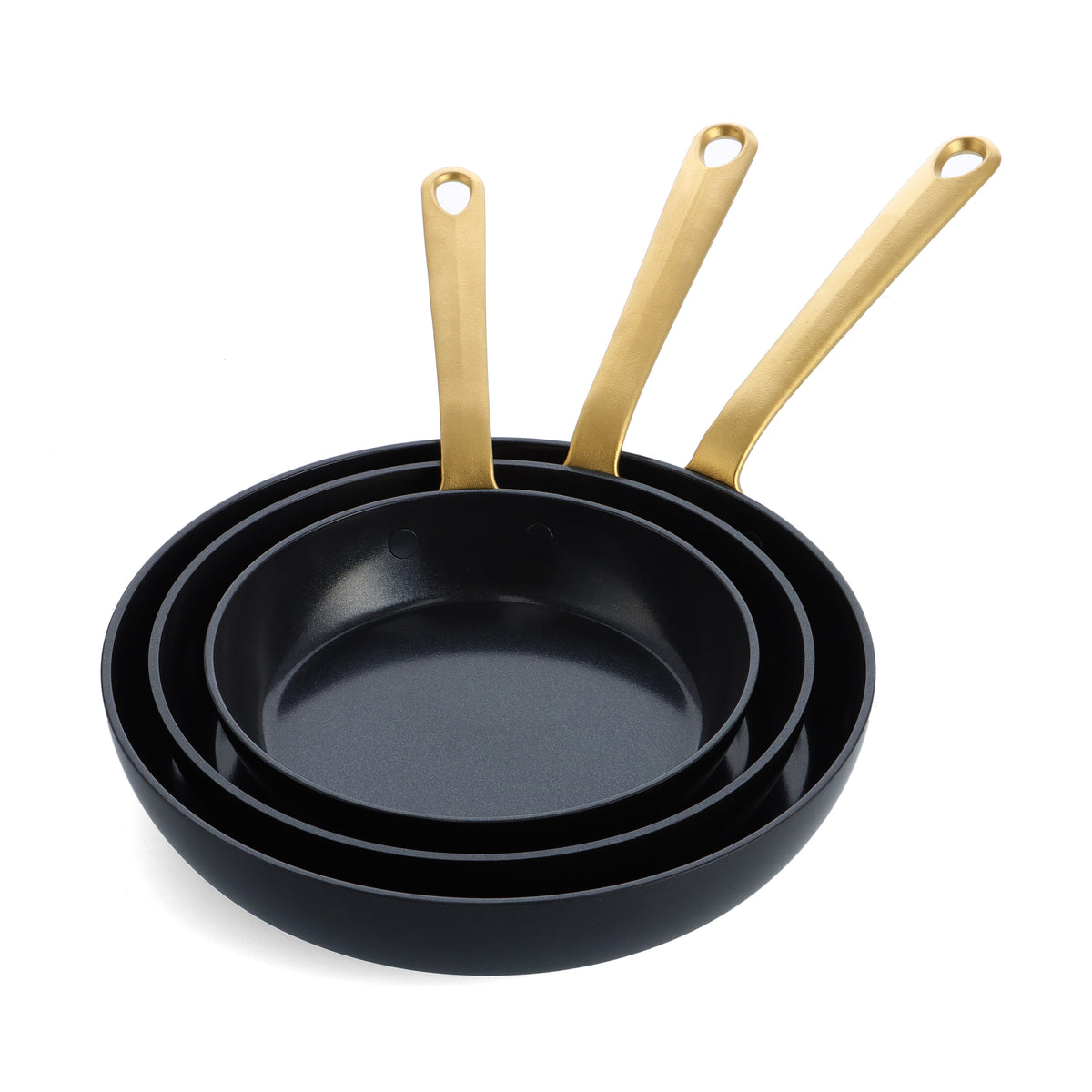 Craft Ceramic Nonstick 8", 9.5" and 11" Frypan Set | Forest Green