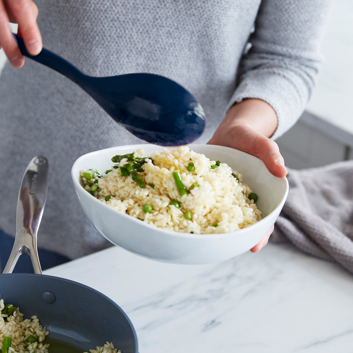 Silicone utensil for rice