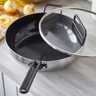 Stanley Tucci™ Stainless Steel Ceramic Nonstick 6.5-Quart Essential Stanley Pan with Lid