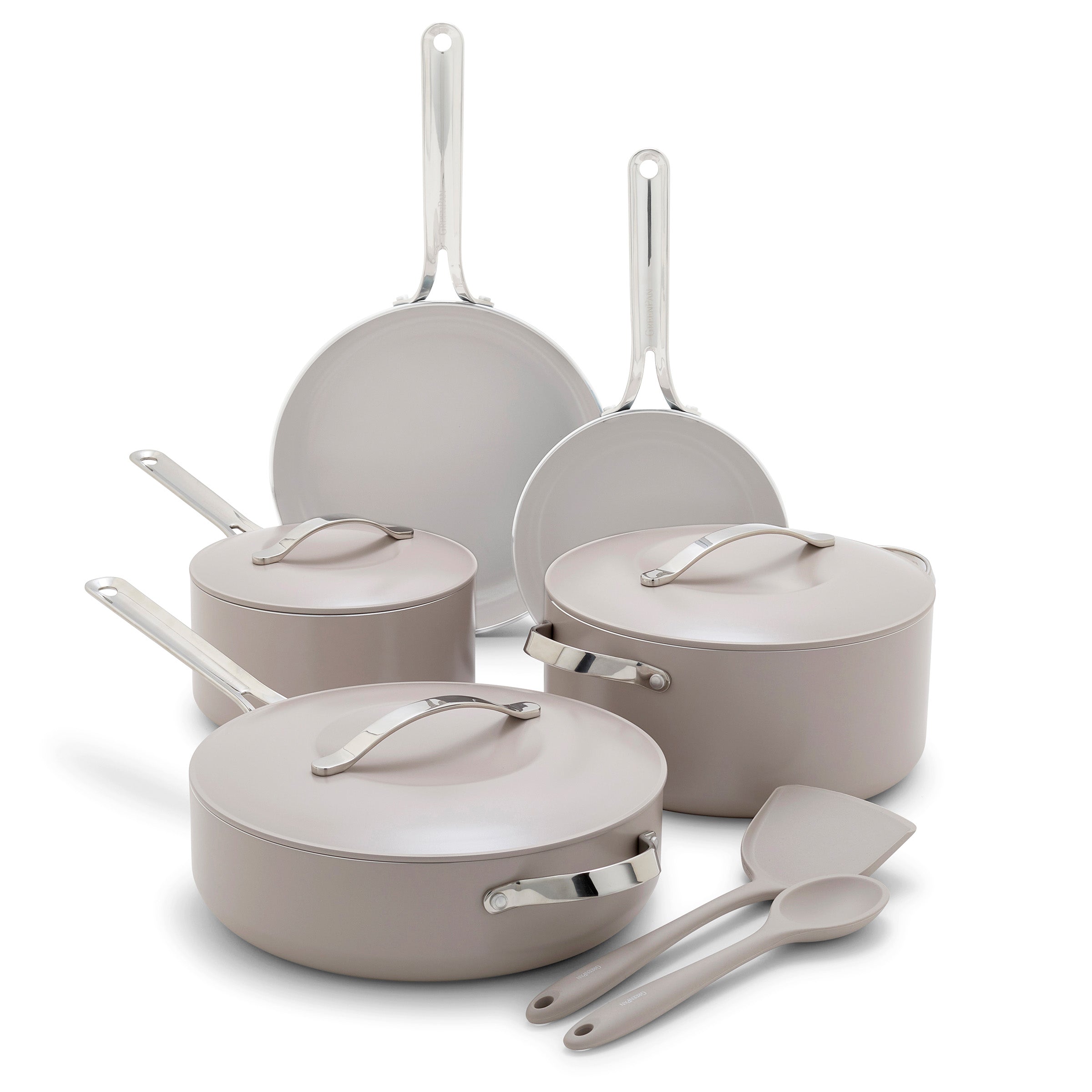 Nova Ceramic Nonstick 10-Piece Cookware Set | Clay