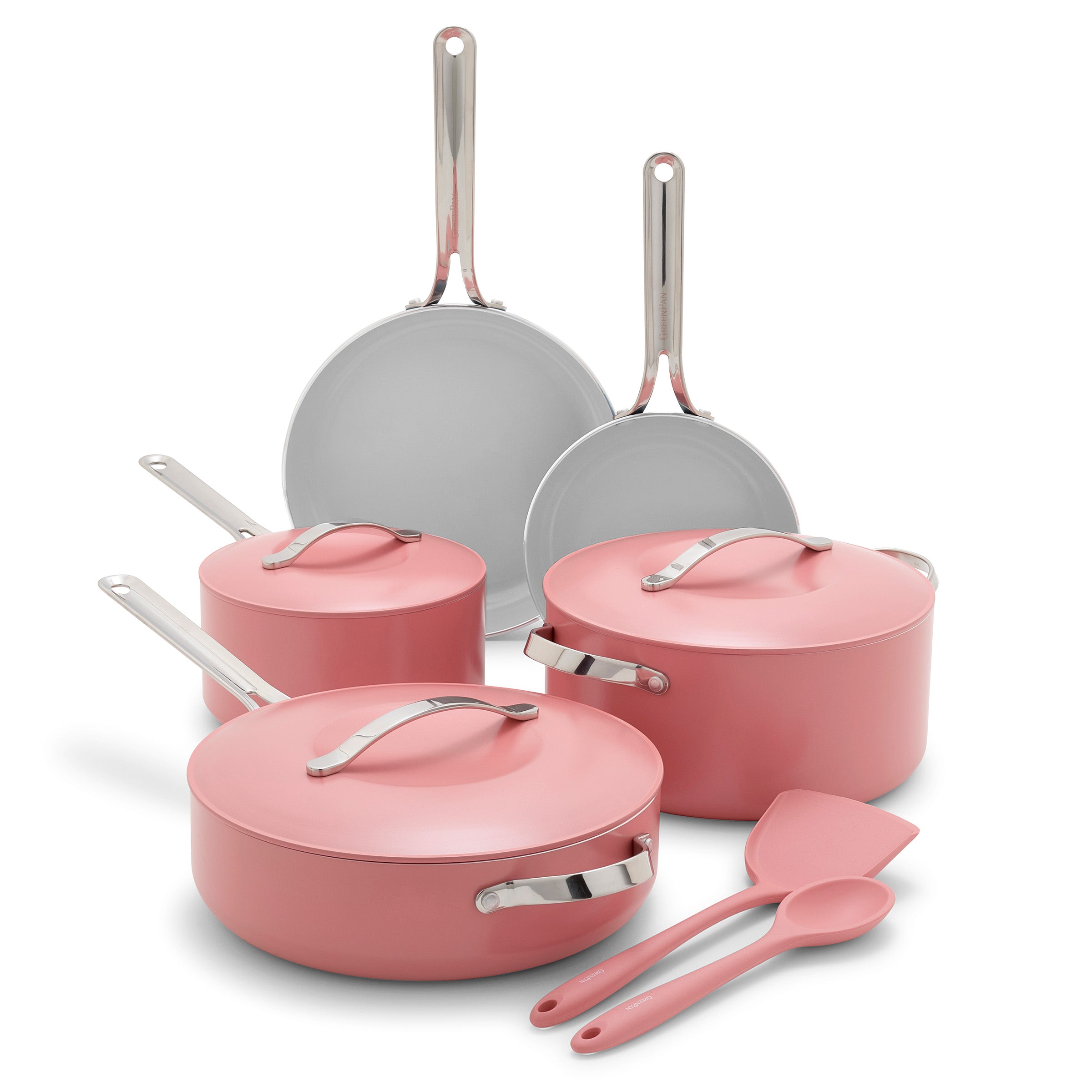 Nova Ceramic Nonstick 10-Piece Cookware Set | Coral