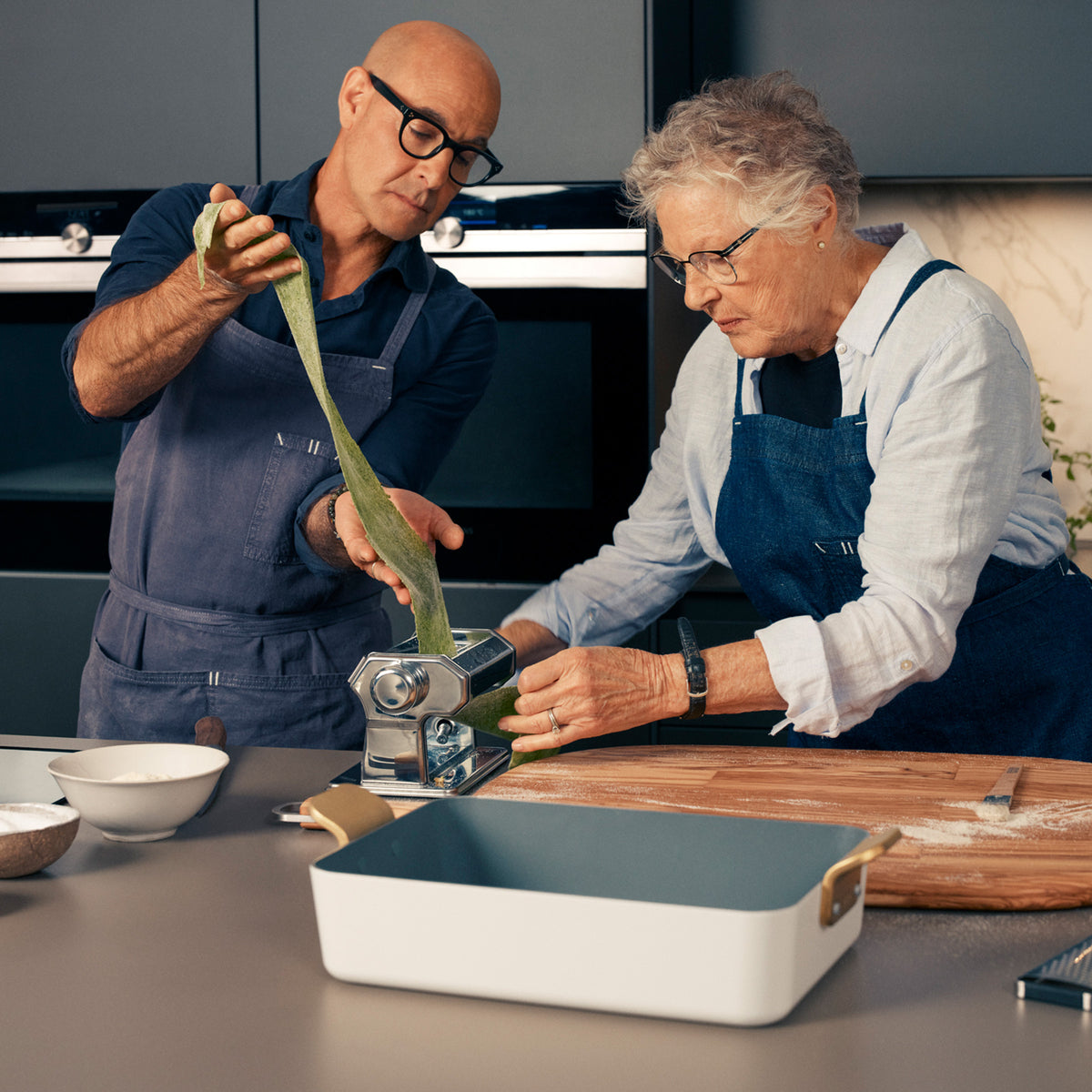 Stanley Tucci™ Ceramic Nonstick Lasagna Pan | Venetian Teal