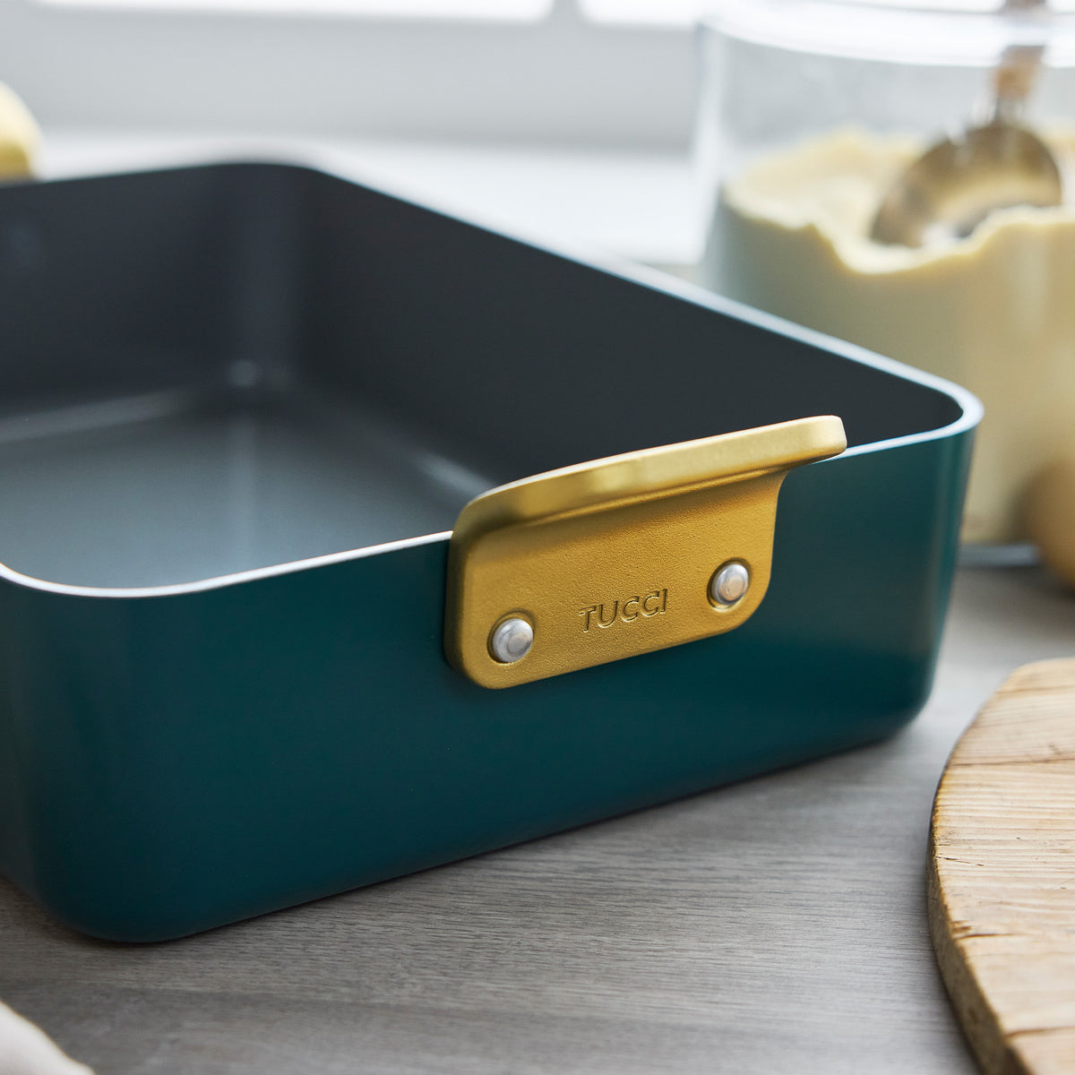 Stanley Tucci™ Ceramic Nonstick Lasagna Pan | Venetian Teal