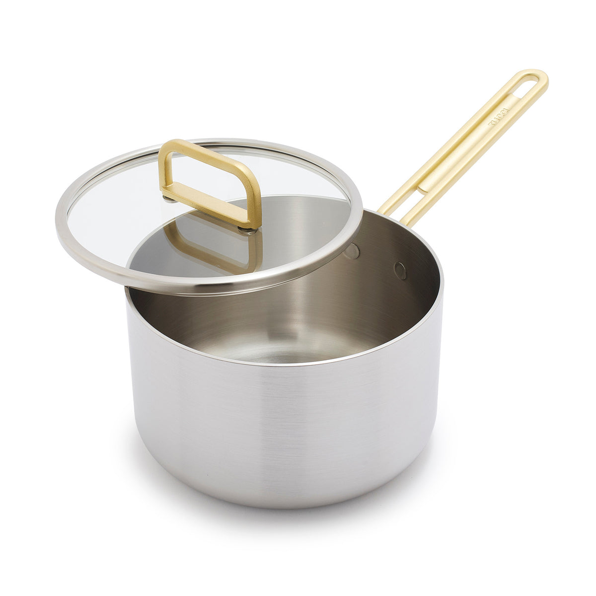 Tucci stainless steel 2-quart saucepan