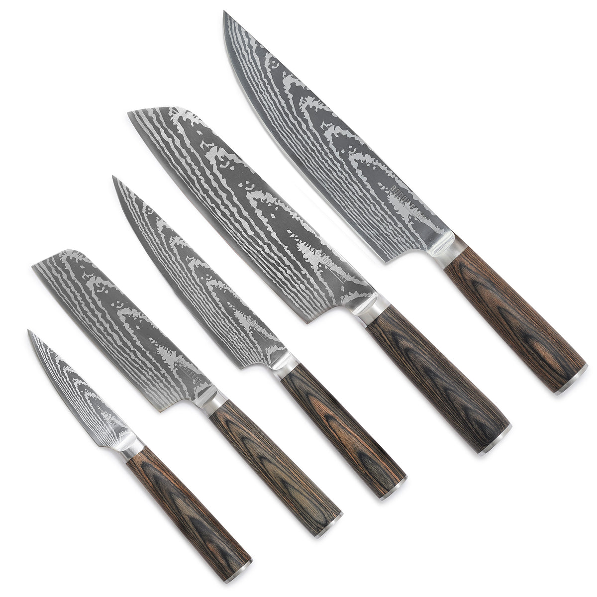 Bobby Flay by GreenPan Professional Stainless Steel 5-Piece Knife Set