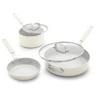 Bobby Flay by GreenPan Kitchen Essentials Ceramic Nonstick Set | Cream