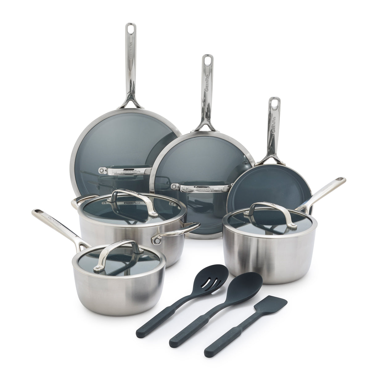 GP3 Thermolon 9G Ceramic Nonstick 14-Piece Cookware Set