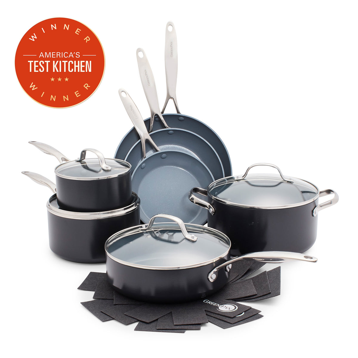 Valencia Pro Ceramic Nonstick 11-Piece Cookware Set