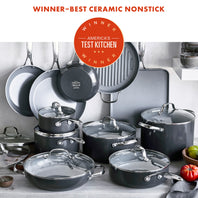 Valencia Pro Ceramic Nonstick 19-Piece Cookware Set