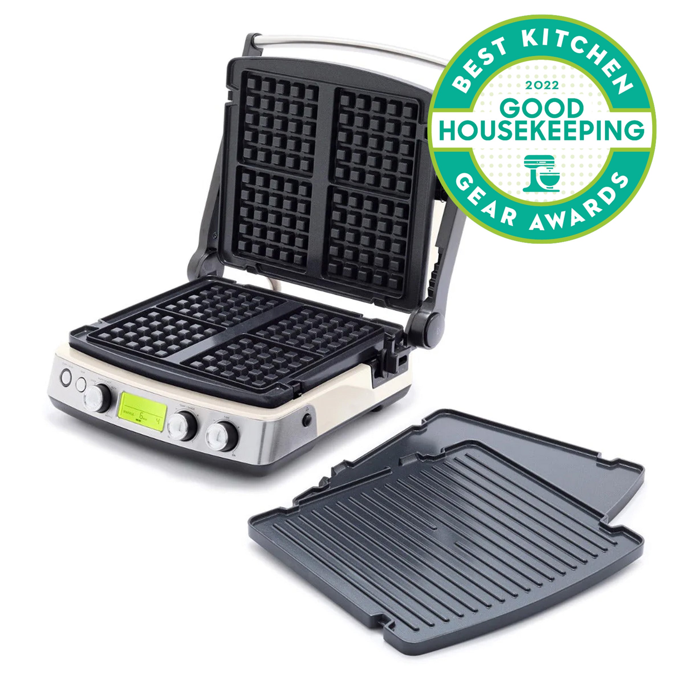 Elite Multi Grill, Griddle & Waffle Maker | Cloud Cream