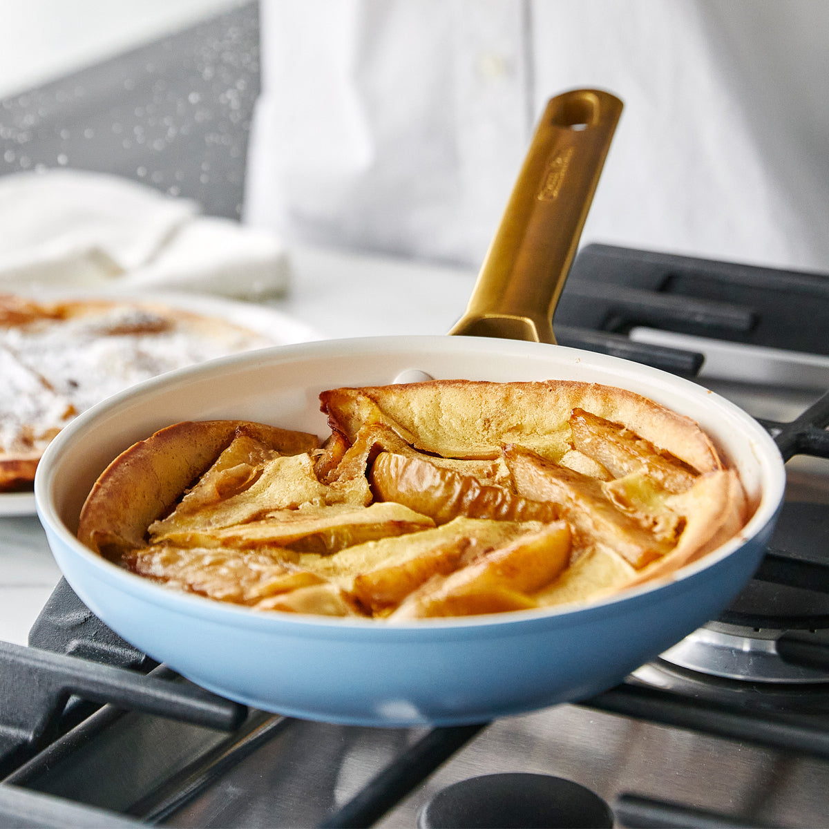 Reserve Ceramic Nonstick 8", 10" and 12" Frypan Set | Sky Blue