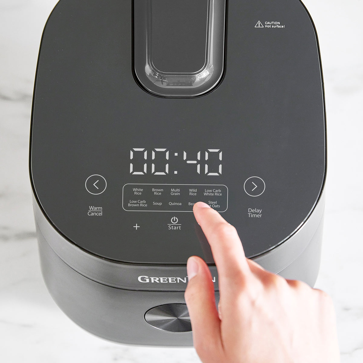 Rice cooker with LCD display