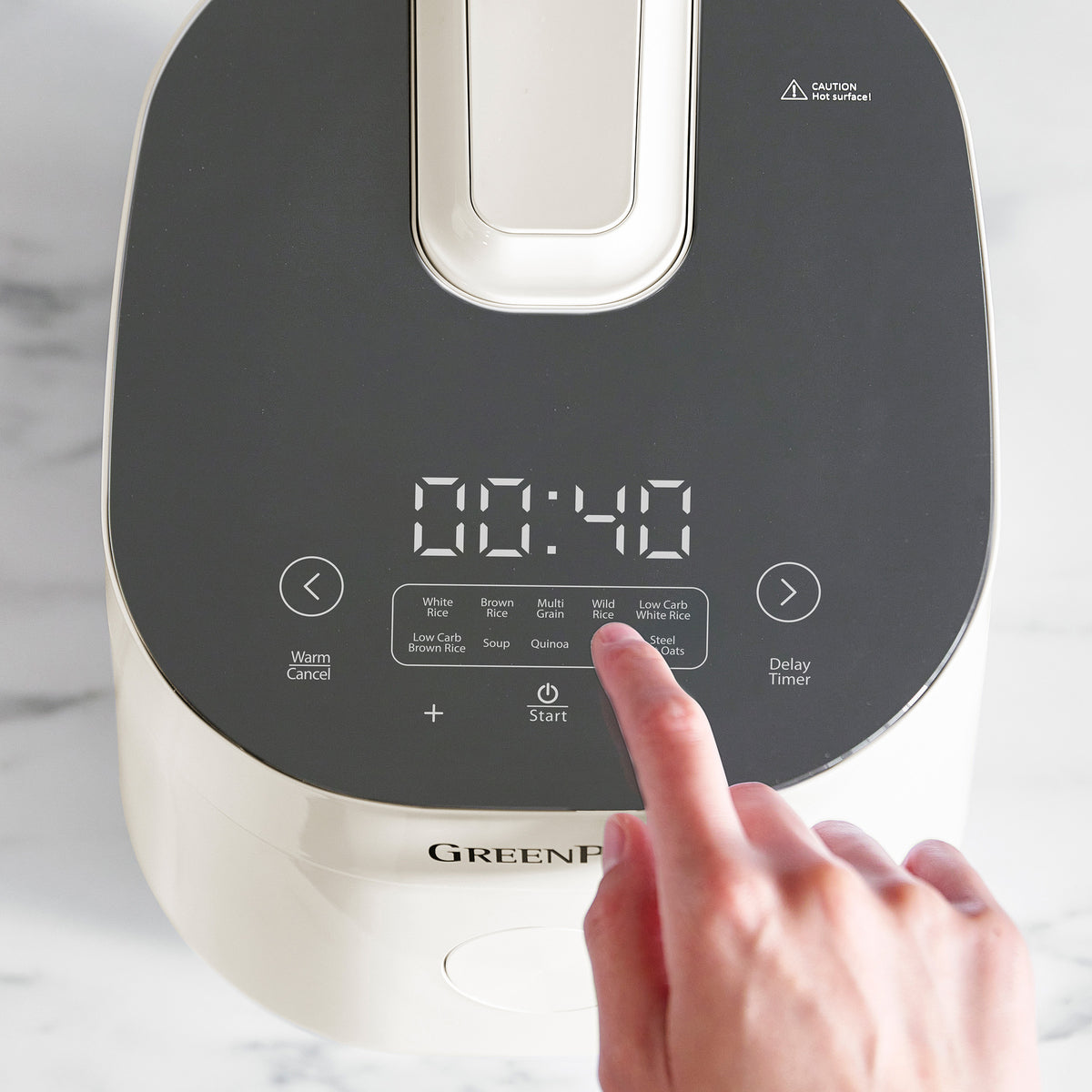 Rice cooker with LCD display