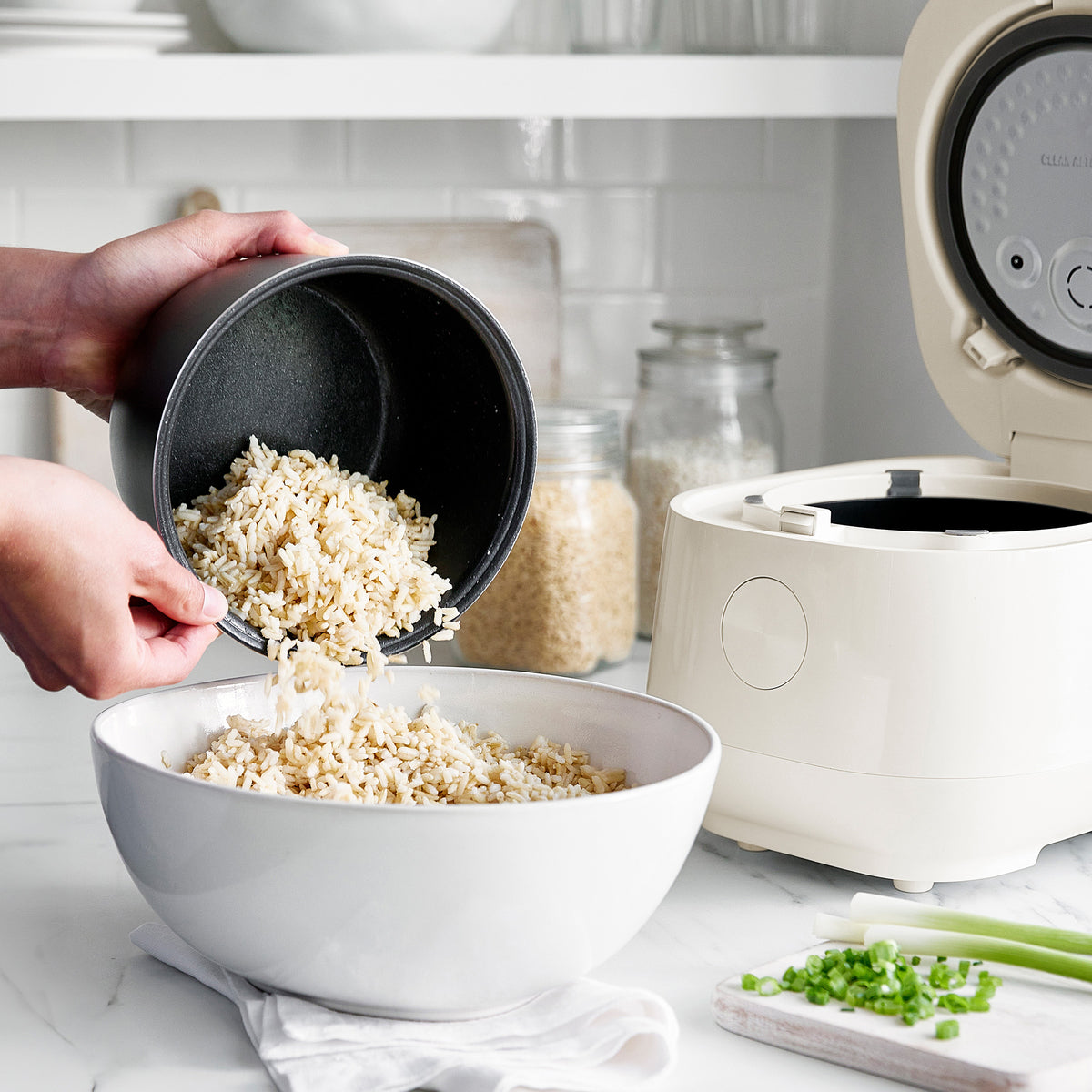 Rice cooker for healthier rice