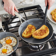 Cooking breakfast in Valencia Pro stainless steel cookware