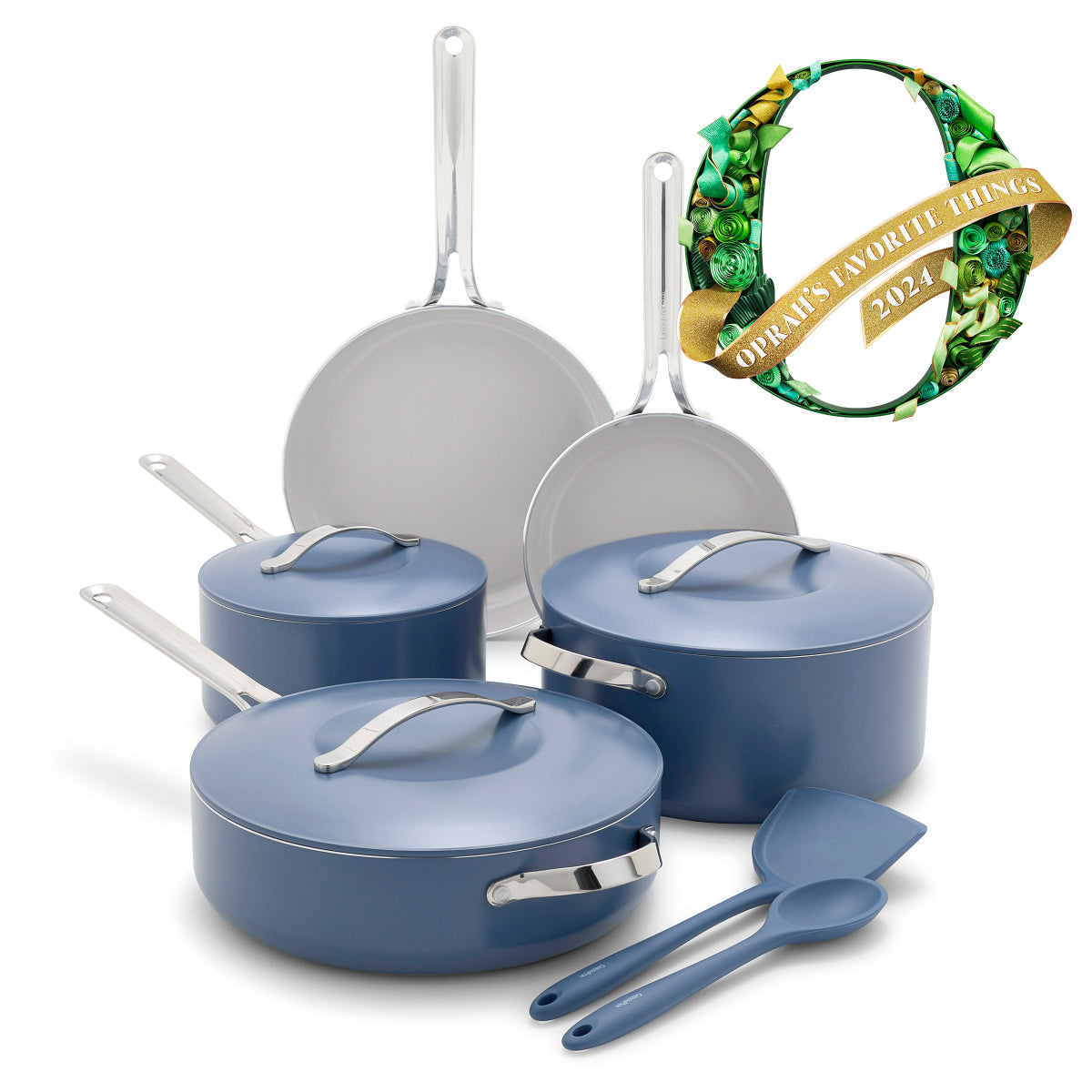 Nova Ceramic Nonstick 10-Piece Cookware Set | Ocean